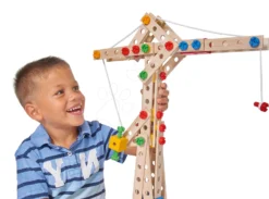 Baukasten Aus Holz Kran Constructor Crane Eichhorn 5 Modelle (Kran, Schiff, Wasserflugzeug, Formel, Mobilkran) 170 Teile Ab 6 Jahren -Eichhorn 100039097 i eichhorn stavebnia