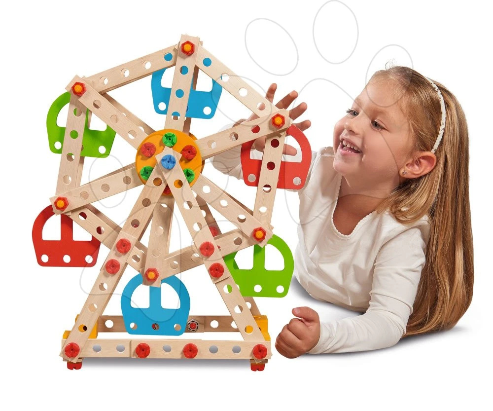 Baukasten Aus Holz Freizeitpark Constructor Big Wheel Eichhorn 3 Modelle (Freizeitpark, Leuchtturm, Seilbahn) 240 Teile Ab 6 Jahren 3 Baukasten Aus Holz Freizeitpark Constructor Big Wheel Eichhorn 3 Modelle (Freizeitpark, Leuchtturm, Seilbahn) 240 Teile Ab 6 Jahren – Bild 3