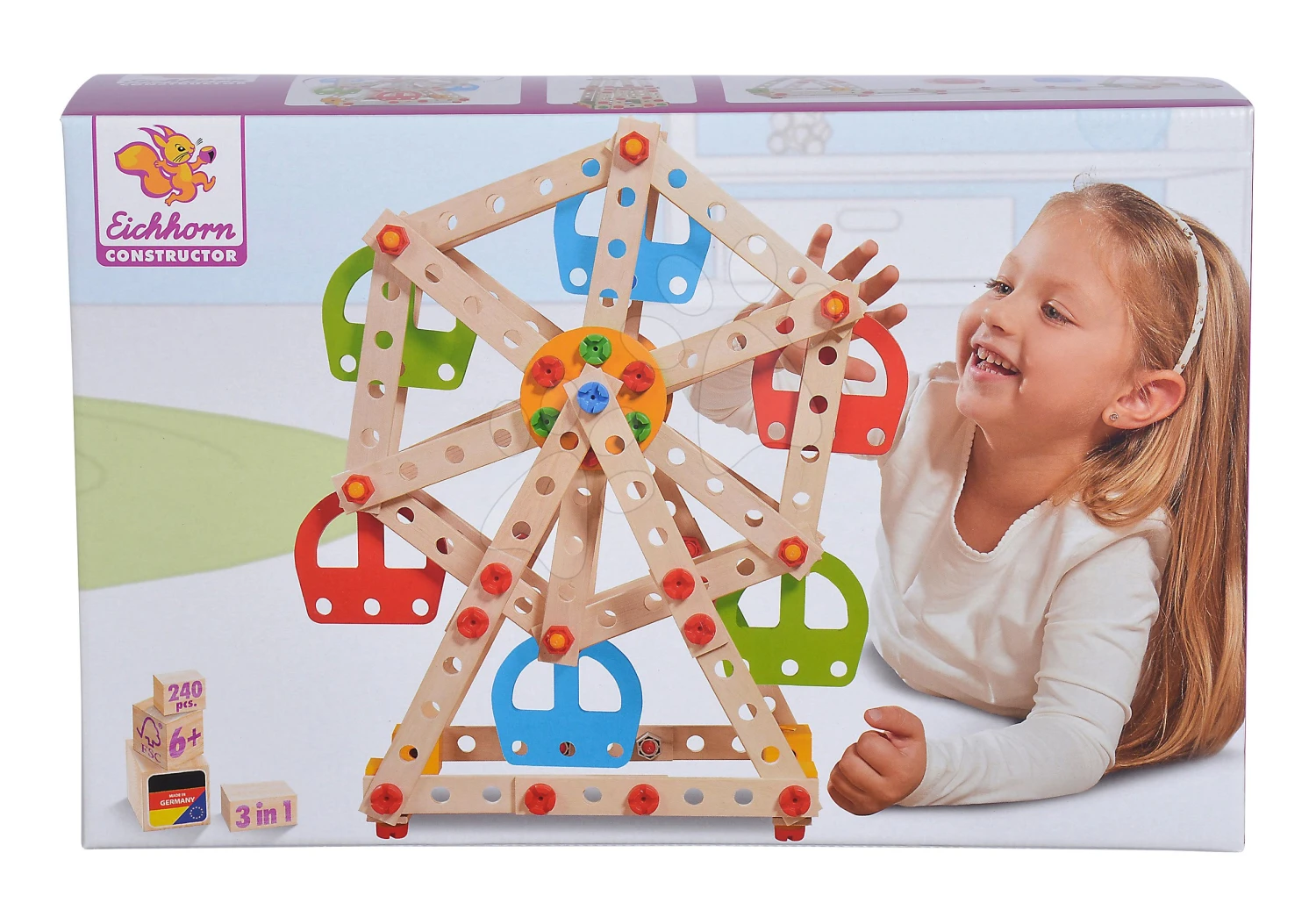 Baukasten Aus Holz Freizeitpark Constructor Big Wheel Eichhorn 3 Modelle (Freizeitpark, Leuchtturm, Seilbahn) 240 Teile Ab 6 Jahren 12 Baukasten Aus Holz Freizeitpark Constructor Big Wheel Eichhorn 3 Modelle (Freizeitpark, Leuchtturm, Seilbahn) 240 Teile Ab 6 Jahren – Bild 12
