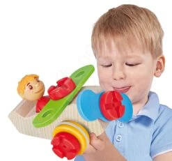 Bausatz-Flugzeug Aus Holz Constructor Maxi Airplane Eichhorn Mit Großen 10 Teilen Für Die Kleinsten Ab 24 Monaten -Eichhorn 100039100 h eichhorn stavebnica lietadlo