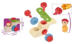 Bausatz-Hubschrauber Aus Holz Constructor Maxi Helicopter Eichhorn Mit Großen 9 Teilen Für Die Kleinsten Ab 24 Monaten