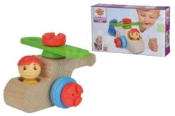 Bausatz-Hubschrauber Aus Holz Constructor Maxi Helicopter Eichhorn Mit Großen 9 Teilen Für Die Kleinsten Ab 24 Monaten -Eichhorn 100039103 d eichhorn stavebnica lietadlo