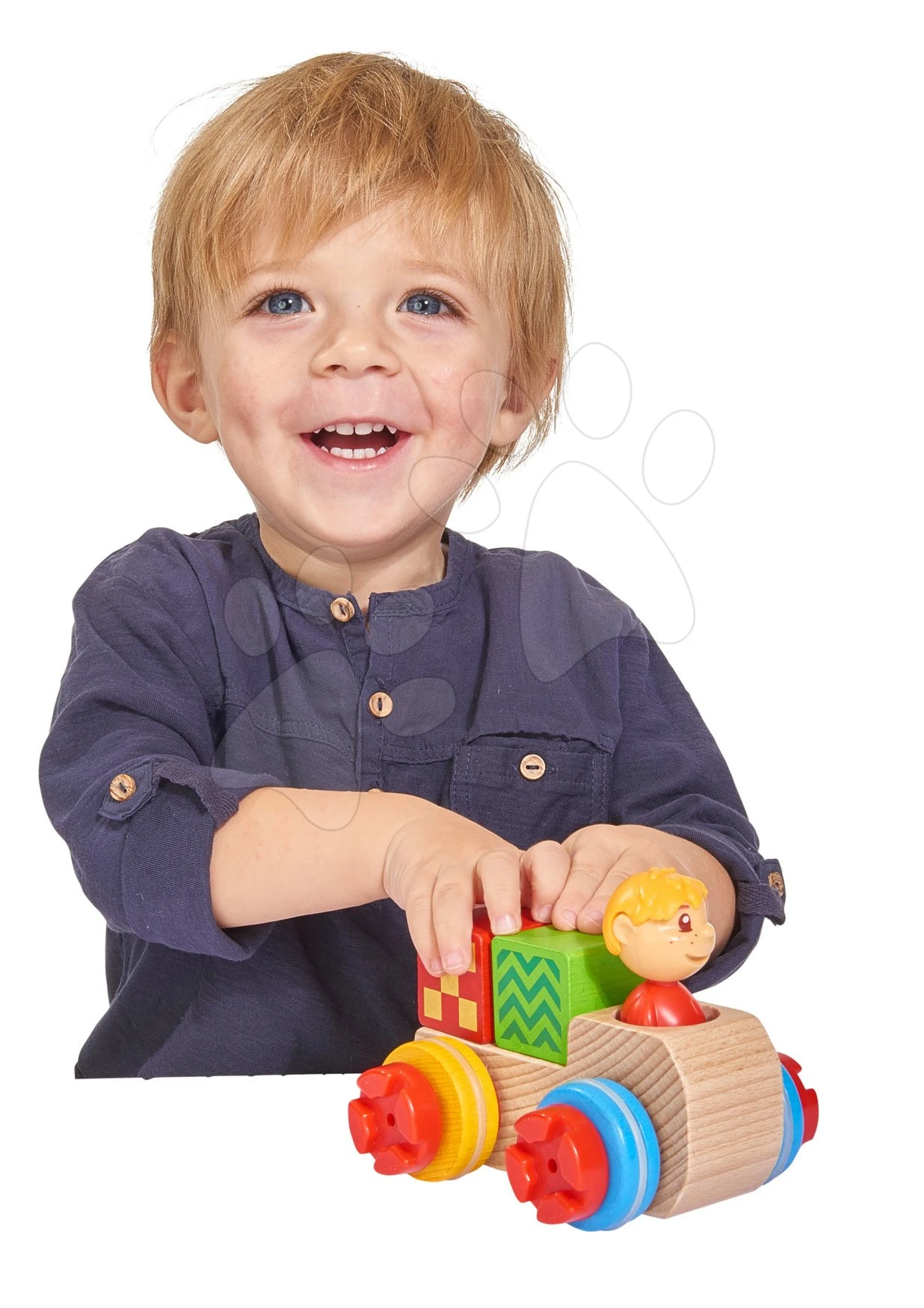 Bausatz-LKW Aus Holz Constructor Maxi Truck Eichhorn Mit Großen 14 Teilen Für Die Kleinsten Ab 24 Monaten 2 Bausatz-LKW Aus Holz Constructor Maxi Truck Eichhorn Mit Großen 14 Teilen Für Die Kleinsten Ab 24 Monaten – Bild 2