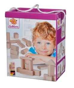 Holzwürfel Natural Wooden Blocks Eichhorn In Naturfarbe 50 Stück Größe 25 Mm Ab 12 Monaten -Eichhorn 100050141 d eichhorn kocky