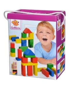 Holzwürfel Coloured Wooden Blocks Eichhorn Bunt 50 Stück In Verschiedenen Formen Größe 25 Mm Ab 12 Monaten