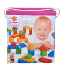 Farbige Holzwürfel Coloured Wooden Blocks XL Baby Eichhorn Extra Groß 50 Stück Größe 40 Mm Ab 12 Monaten -Eichhorn 100050421 c eichhorn kocky