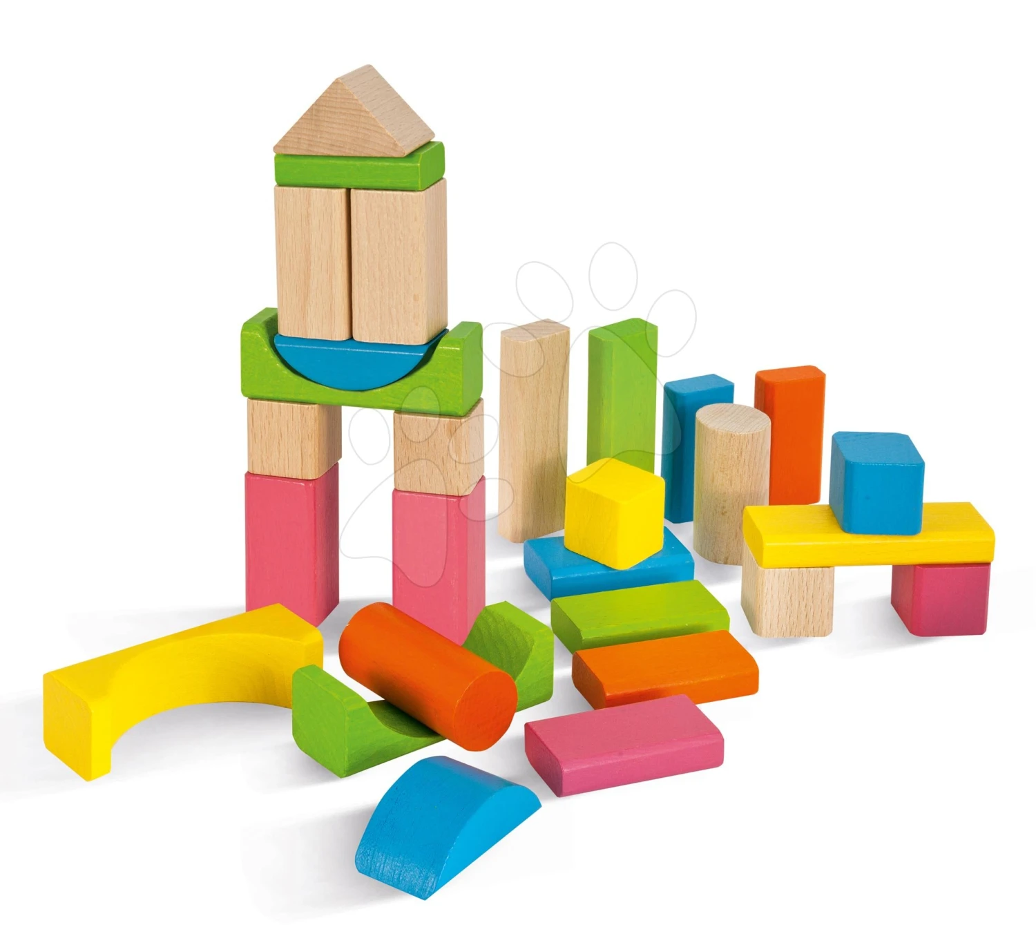 Holzwürfel Nature And Coloured Wooden Blocks Eichhorn Mix Farbig Und Natural 60 Stück Größe 25 Mm Ab 12 Monaten 3 Holzwürfel Nature And Coloured Wooden Blocks Eichhorn Mix Farbig Und Natural 60 Stück Größe 25 Mm Ab 12 Monaten – Bild 3