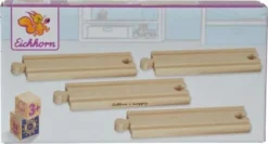 Eichhorn Kurze Gerade Holz-Schienen, 4 Tlg. 5 Eichhorn Kurze Gerade Holz-Schienen, 4 Tlg. -Eichhorn 12747942 03