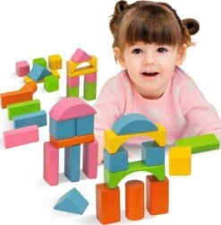 Eichhorn Holzbausteine Bunt, 75 Stück -Eichhorn 16467455 03