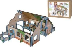 Eichhorn Pferdestall Holz, 30-tlg.
