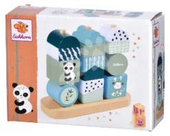 Drevená Skladačka Zvieratká Stacking Game Eichhorn 14 Kociek S Obrázkami Od 12 Mes EH3814 -Eichhorn 3814 e eichhorn skladacka