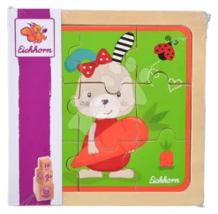 Drevené Puzzle Zvieratká Lift Out Puzzle Friends Eichhorn 10 Dielov 6 Druhov Od 24 Mes EH5462 -Eichhorn 5462 d eichhorn puzzle