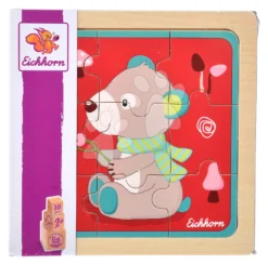 Drevené Puzzle Zvieratká Lift Out Puzzle Friends Eichhorn 10 Dielov 6 Druhov Od 24 Mes EH5462 -Eichhorn 5462 e eichhorn puzzle