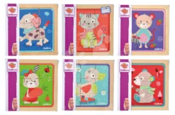 Drevené Puzzle Zvieratká Lift Out Puzzle Friends Eichhorn 10 Dielov 6 Druhov Od 24 Mes EH5462 -Eichhorn 5462 g eichhorn puzzle