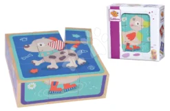 Drevené Puzzle Kocky Picture Cube Friends Eichhorn 9 Dielov Od 3 Rokov EH5463 -Eichhorn 5463 g eichhorn puzzle kocky