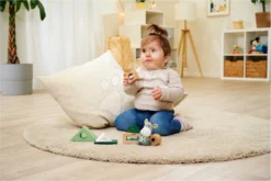 Drevené Didaktické Kocky So Zvukom Baby HIPP Sound Blocks Eichhorn S Plyšovým Somárikom 8 Dielov Od 12 Mes EH5865 -Eichhorn 5865 a eichhorn lifestyle