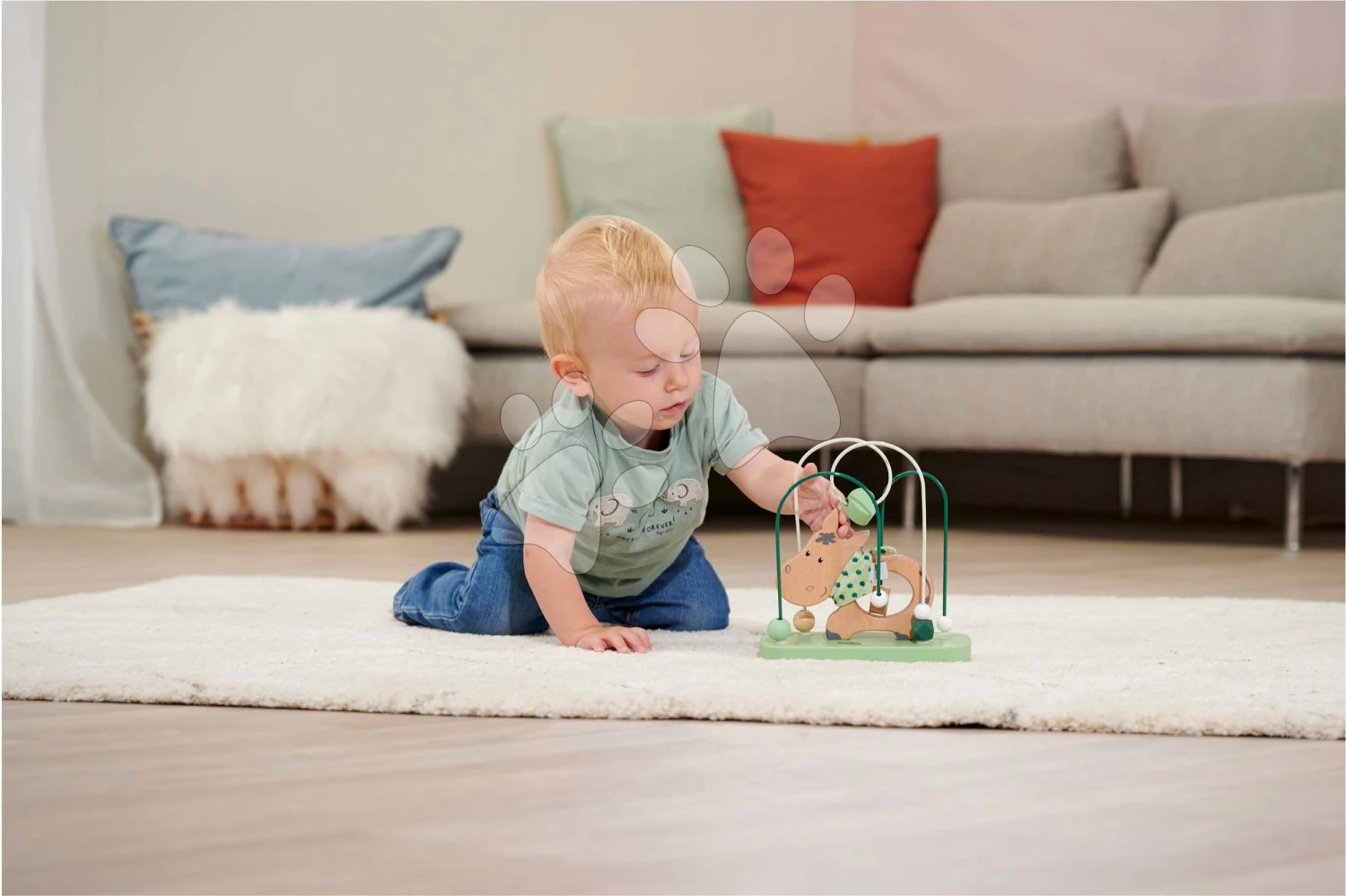 Drevený Labyrint S Korálikmi Baby HIPP Bead Maze Eichhorn S 2 Dráhami Od 12 Mes EH5868 2 Drevený Labyrint S Korálikmi Baby HIPP Bead Maze Eichhorn S 2 Dráhami Od 12 Mes EH5868 – Bild 2