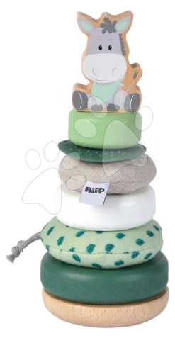 Drevená Skladacia Veža Baby HIPP Stacking Tower Eichhorn 8 Dielov Výška 19 Cm Od 12 Mes EH5869 -Eichhorn 5869 a eichhorn skladcia veza