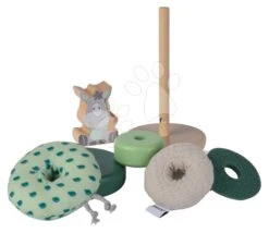 Drevená Skladacia Veža Baby HIPP Stacking Tower Eichhorn 8 Dielov Výška 19 Cm Od 12 Mes EH5869