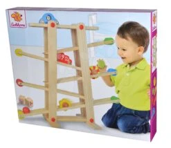 Kugelbahn Aus Holz Runway Eichhorn 7 Teile Mit 2 Autos Ab 12 Monaten -Eichhorn eh2029 i eichhorn autodraha