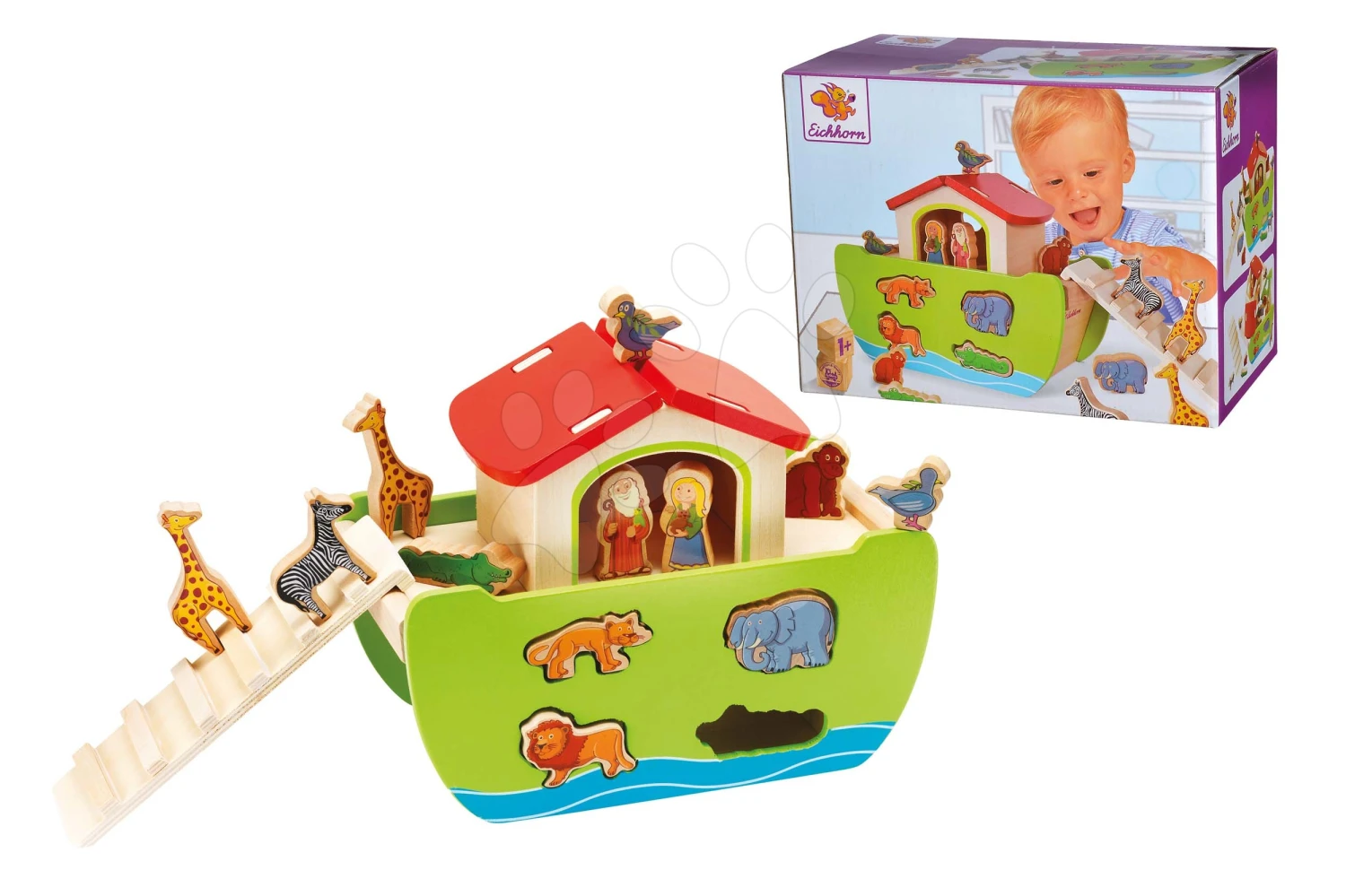 Arche Noah Aus Holz Mit Tieren Stacking Toy Ark Eichhorn Abnehmbar Mit 16 Figuren Ab 12 Monaten 1 Arche Noah Aus Holz Mit Tieren Stacking Toy Ark Eichhorn Abnehmbar Mit 16 Figuren Ab 12 Monaten