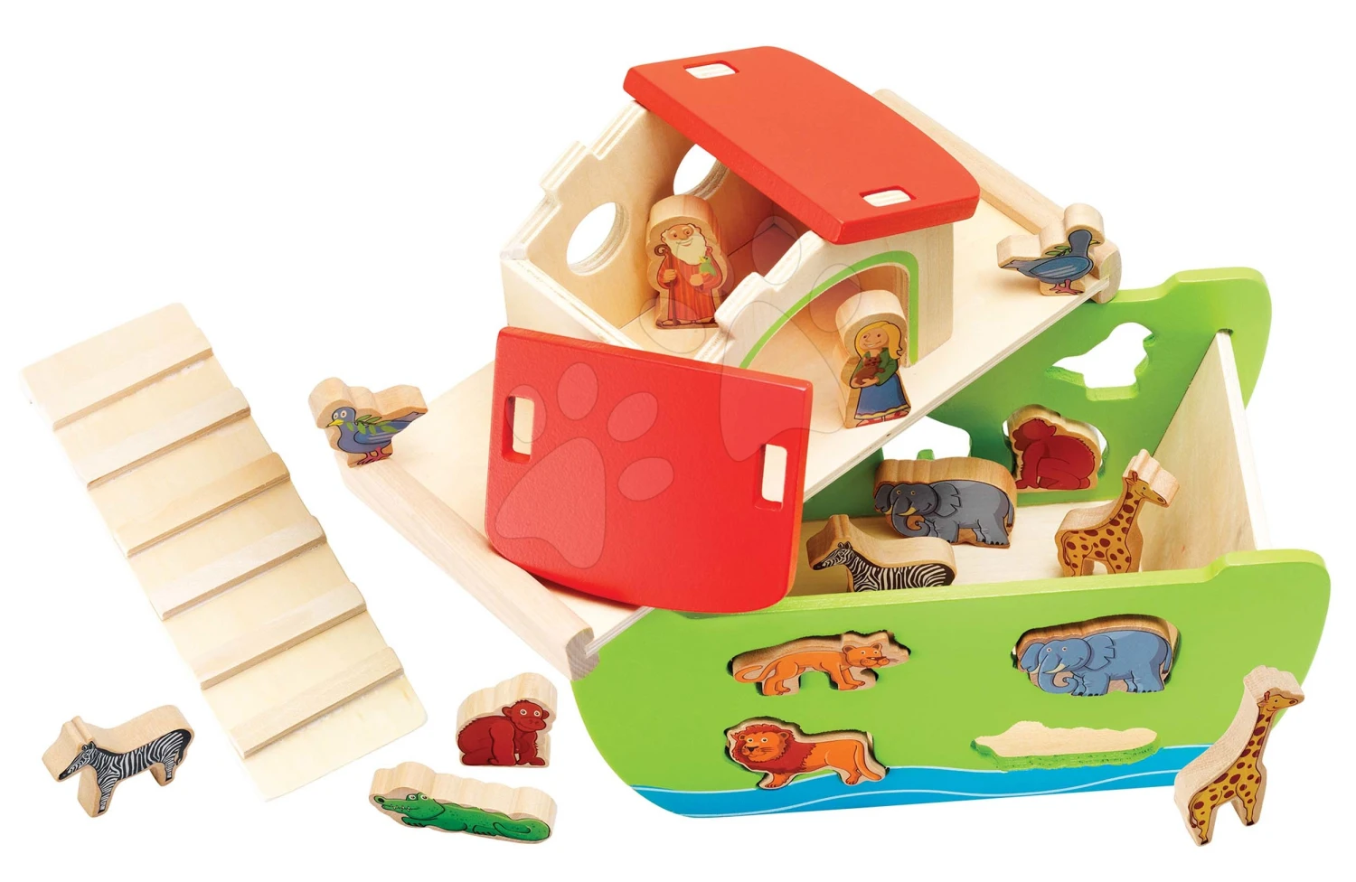 Arche Noah Aus Holz Mit Tieren Stacking Toy Ark Eichhorn Abnehmbar Mit 16 Figuren Ab 12 Monaten 4 Arche Noah Aus Holz Mit Tieren Stacking Toy Ark Eichhorn Abnehmbar Mit 16 Figuren Ab 12 Monaten – Bild 4