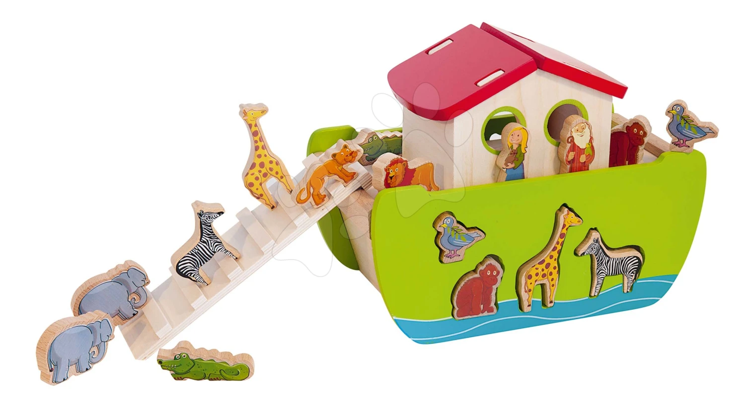 Arche Noah Aus Holz Mit Tieren Stacking Toy Ark Eichhorn Abnehmbar Mit 16 Figuren Ab 12 Monaten 6 Arche Noah Aus Holz Mit Tieren Stacking Toy Ark Eichhorn Abnehmbar Mit 16 Figuren Ab 12 Monaten – Bild 6