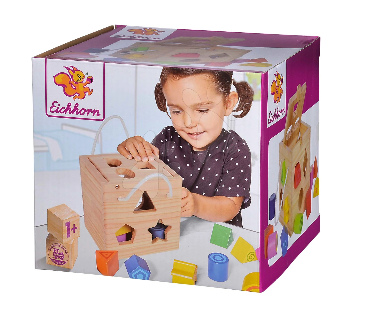 Lehrwürfel Aus Holz Shape Sorting Cube Eichhorn Mit 12 Würfeln Ab 12 Monaten 4 Lehrwürfel Aus Holz Shape Sorting Cube Eichhorn Mit 12 Würfeln Ab 12 Monaten – Bild 4