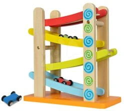 Rennstrecke Aus Holz Color Motor Racing Circuit Eichhorn Mit 3 Autos Ab 12 Monaten -Eichhorn eh2220 e eichhorn autodraha