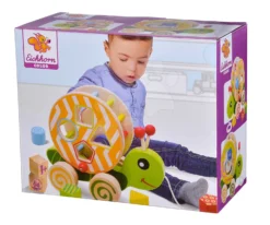 Lernschnecke Aus Holz Zum Nachziehen Color Pull Along Stacking Animal Eichhorn 4 Würfel Ab 12 Monaten -Eichhorn eh2231 l eichhorn slimak