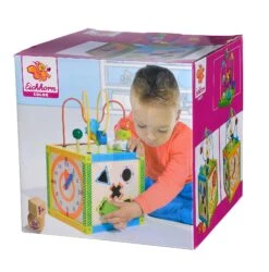Lehrwürfel Aus Holz Mit Labyrinth Und Aktivitäten Color Little Game Center Eichhorn Mit 5 Einsatzformen Ab 12 Monaten -Eichhorn eh2235 f eichhorn kocka