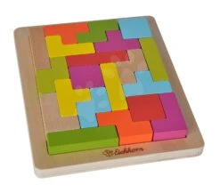 Holzpuzzle Formenspiel Shape Game Eichhorn 20 Farbige Würfel In Verschiedenen Formen Ab 4 Jahren -Eichhorn eh2467 b eichhorn puzzle