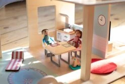 Spielhaus Für Puppen Aus Holz Doll´s House With Furnitures Eichhorn Stöckig, Mit 4 Zimmern 3 Figuren Und Möbel Höhe 44 Cm -Eichhorn eh2505 c eichhorn domcek