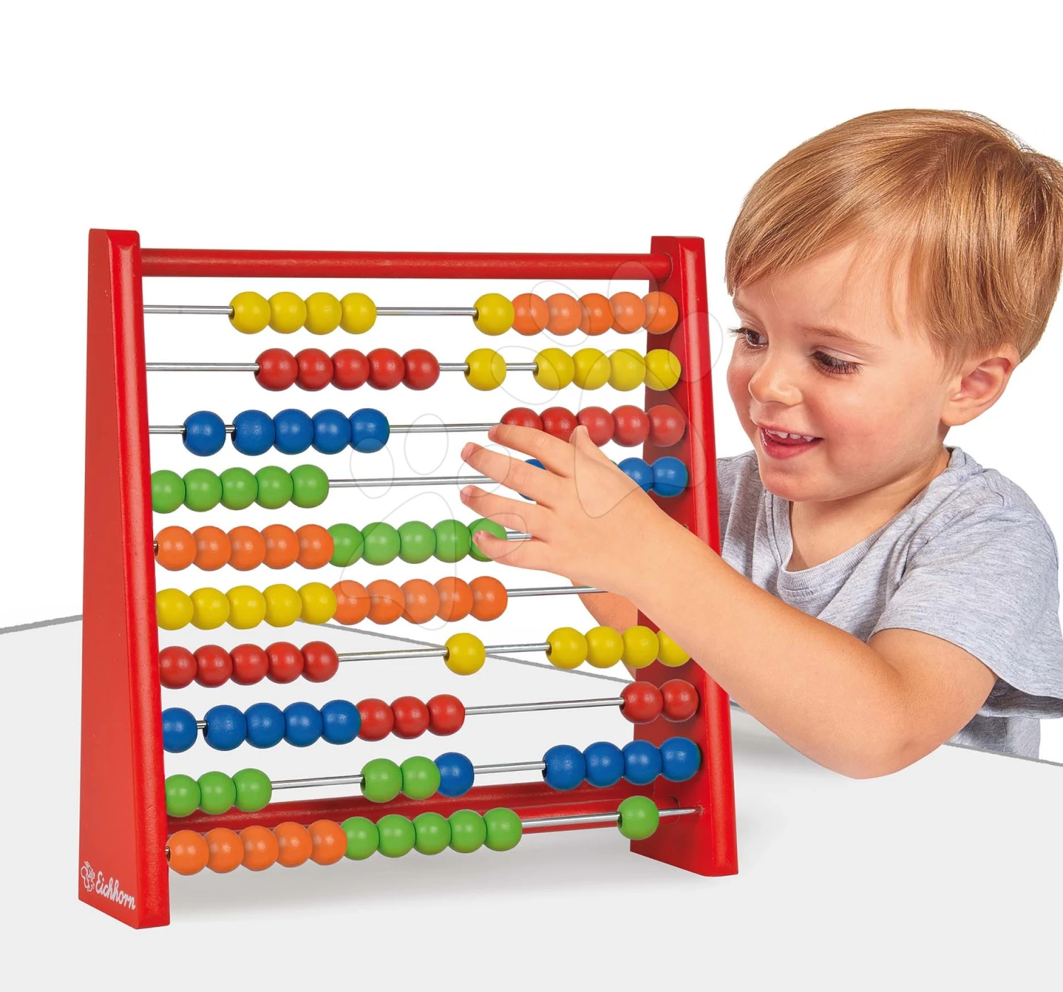 Abacus Aus Holz Abacus Eichhorn 100 Farbige Bälle 2 Abacus Aus Holz Abacus Eichhorn 100 Farbige Bälle – Bild 2
