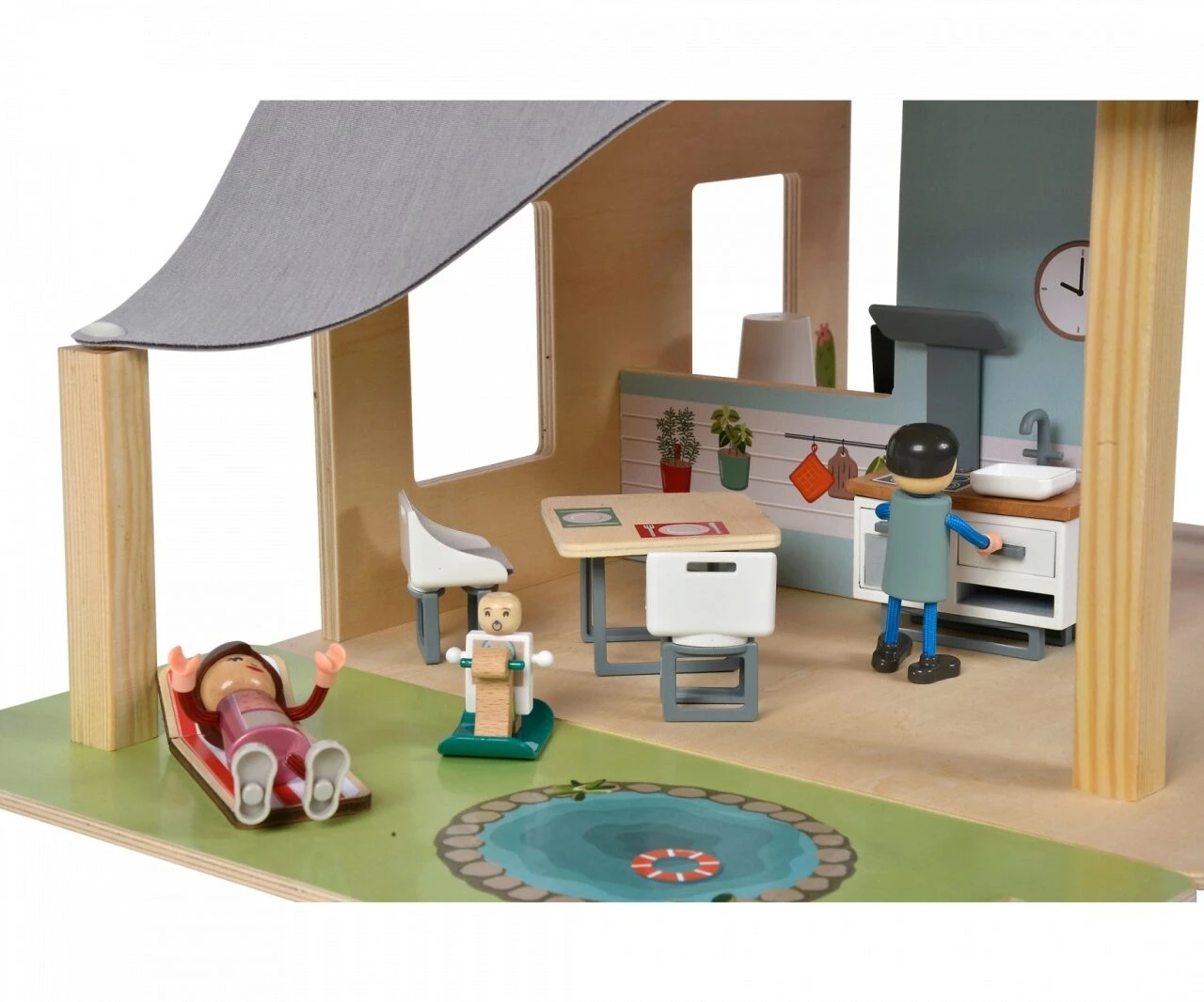 EICHHORN 100002505 EH Puppenhaus Mit Möbeln 5 EICHHORN 100002505 EH Puppenhaus Mit Möbeln – Bild 5