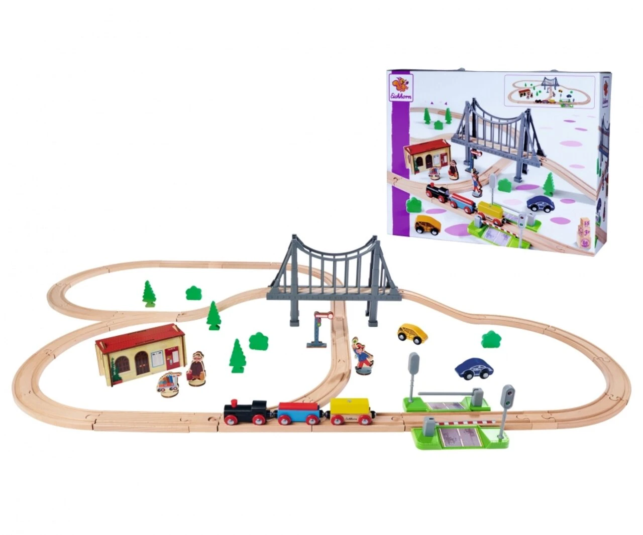 EICHHORN 100006204 EH Bahn, Bahnset Mit Brücke 1 EICHHORN 100006204 EH Bahn, Bahnset Mit Brücke