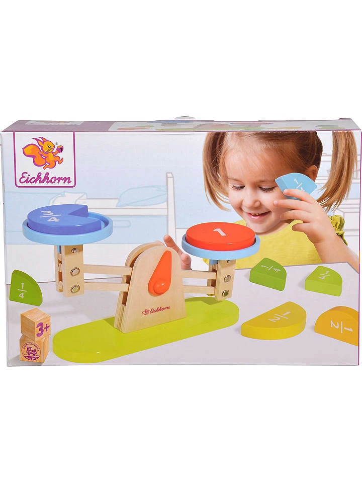 Eichhorn 10tlg. Holzwaage-Set - Ab 3 Jahren 2 Eichhorn 10tlg. Holzwaage-Set - Ab 3 Jahren – Bild 2