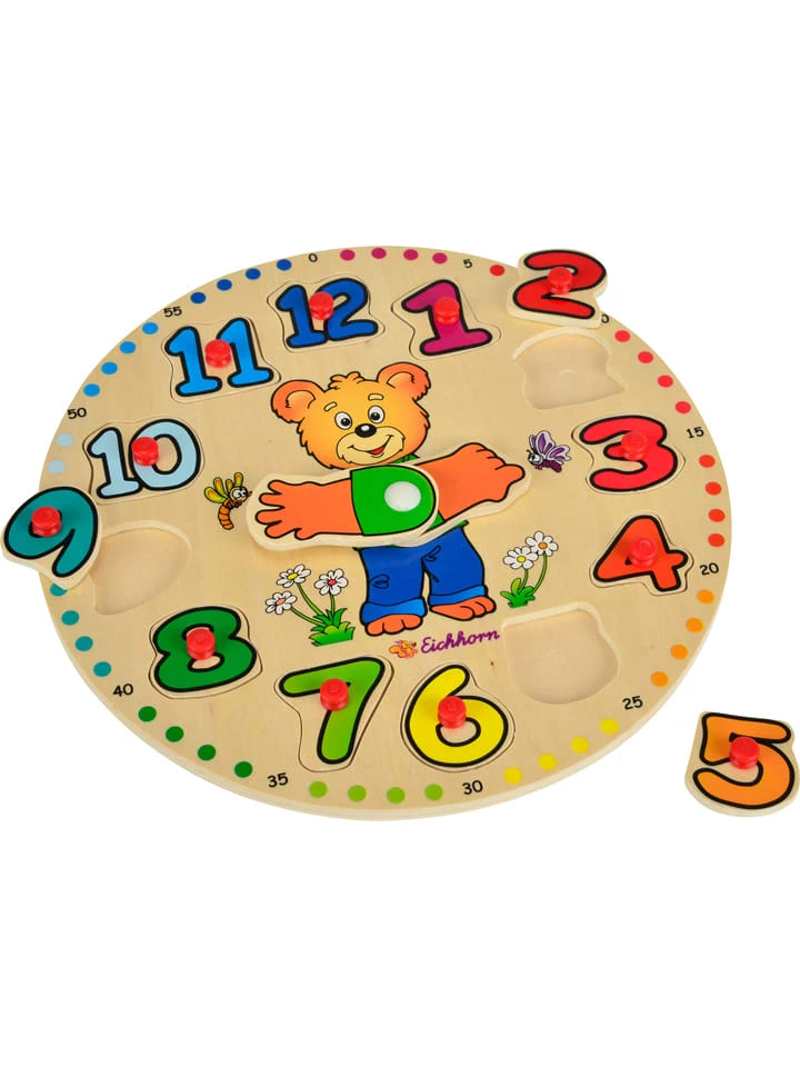 Eichhorn 13tlg. Puzzle-Lernuhr - Ab 2 Jahren