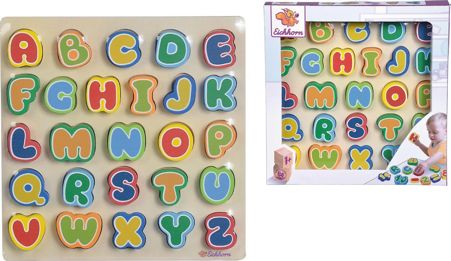 Eichhorn Buchstaben-Steck-Puzzle, 30x30 Cm 1 Eichhorn Buchstaben-Steck-Puzzle, 30x30 Cm