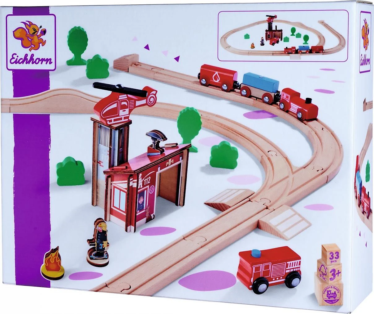 Eichhorn EH Bahn - Bahnset Feuerwehr, 33-tlg. 6 Eichhorn EH Bahn - Bahnset Feuerwehr, 33-tlg. – Bild 6