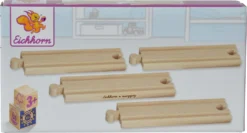Eichhorn Kurze Gerade Holz-Schienen, 4 Tlg. -Eichhorn eichhorn kurze gerade holz schienen 4 tlg 2