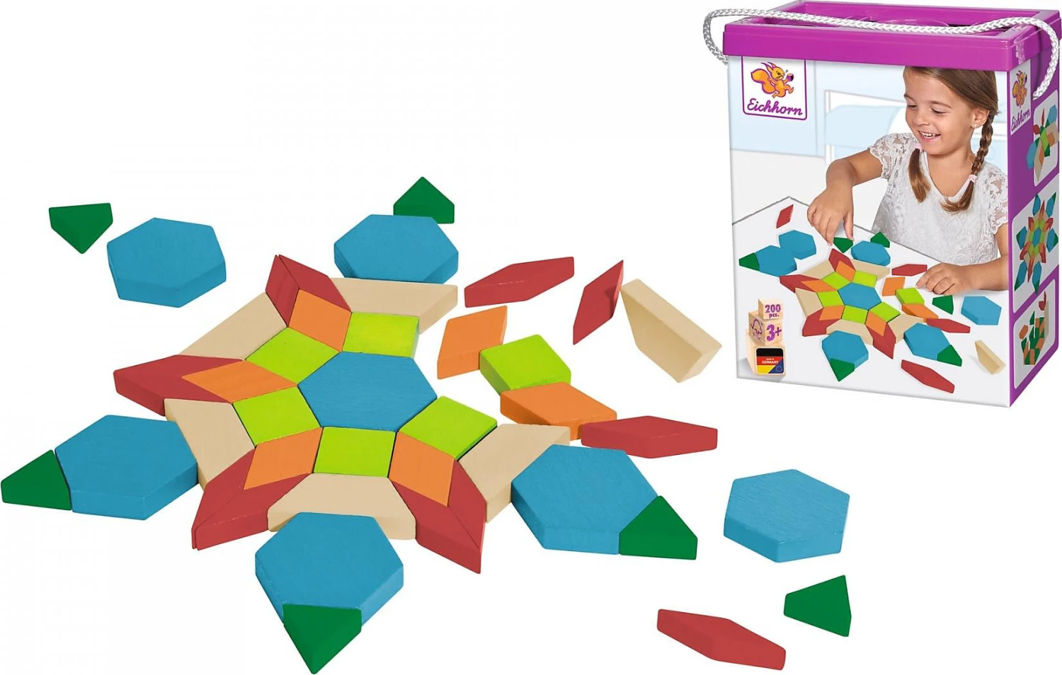 Eichhorn Legespiel Mosaik, 200-tlg. 1 Eichhorn Legespiel Mosaik, 200-tlg.