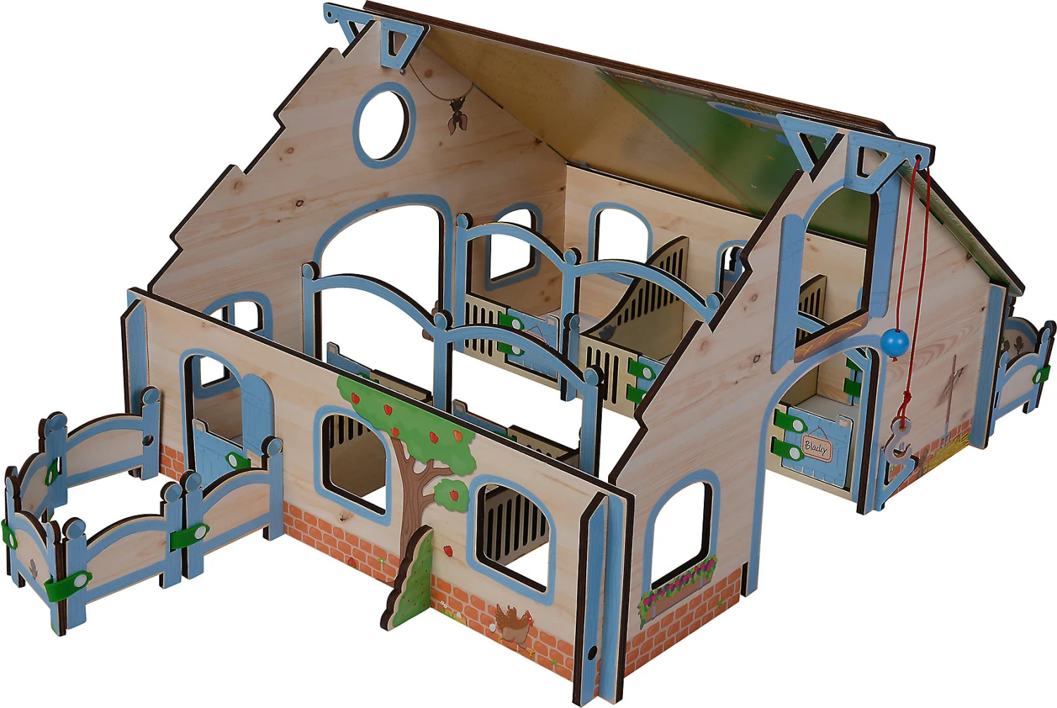 Eichhorn Pferdestall Holz, 30-tlg. 2 Eichhorn Pferdestall Holz, 30-tlg. – Bild 2