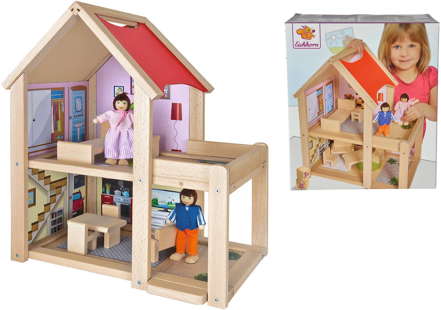 Eichhorn Puppenhaus Aus Holz 3 Eichhorn Puppenhaus Aus Holz – Bild 3