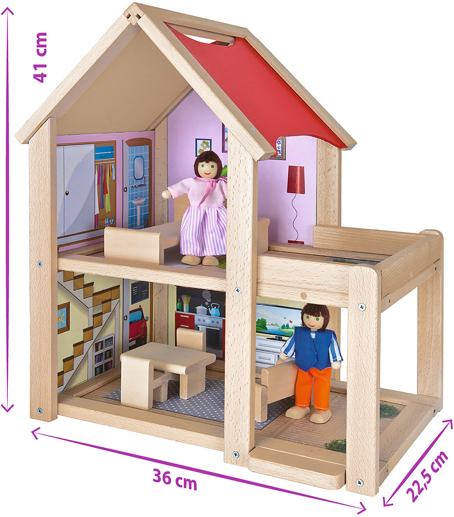 Eichhorn Puppenhaus Aus Holz 6 Eichhorn Puppenhaus Aus Holz – Bild 6