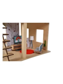 Eichhorn Puppenhaus Mit Möbeln Und Zubehör - Ab 3 Jahren -Eichhorn eichhorn puppenhaus mit mobeln und zubehor ab 3 jahren 5