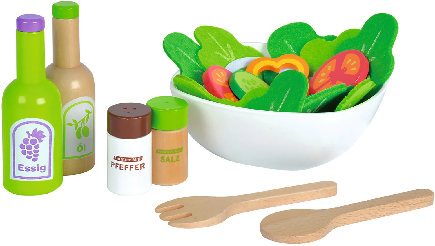 Eichhorn Salat Aus Holz Spiellebensmittel