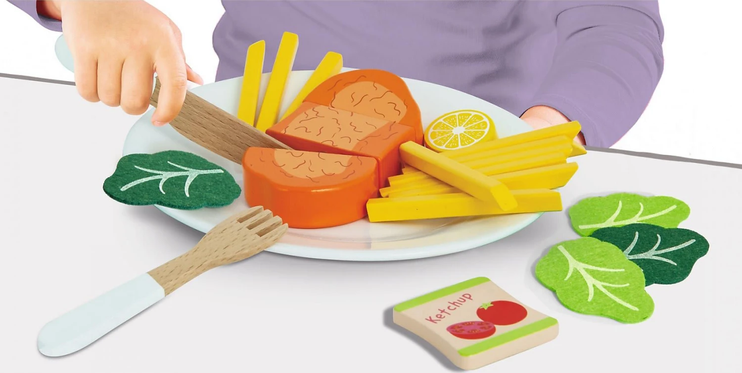 Eichhorn Spielküche Schnitzel-Set 4 Eichhorn Spielküche Schnitzel-Set – Bild 4