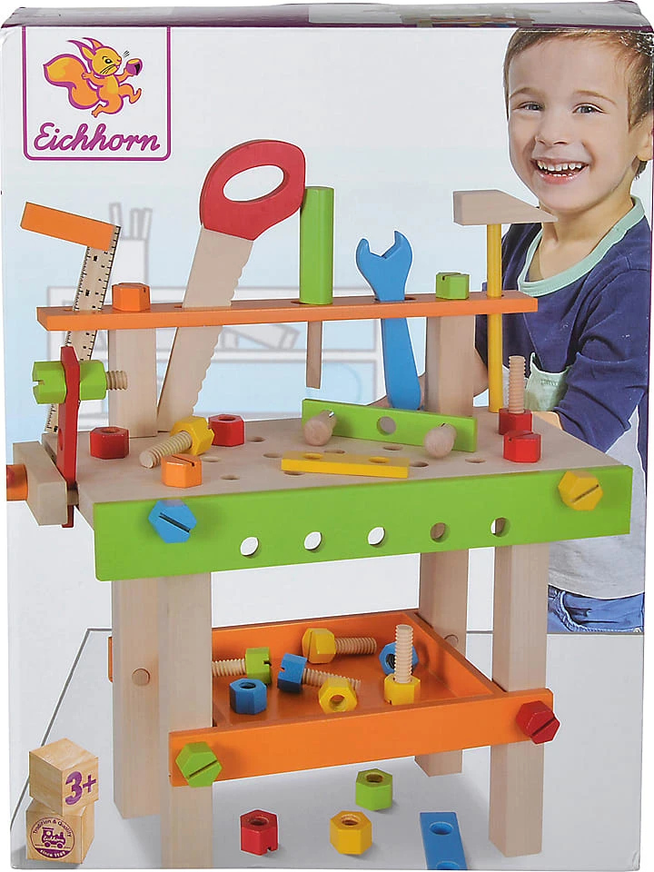 Eichhorn Werkbank Mit Zubehör - Ab 3 Jahren 2 Eichhorn Werkbank Mit Zubehör - Ab 3 Jahren – Bild 2