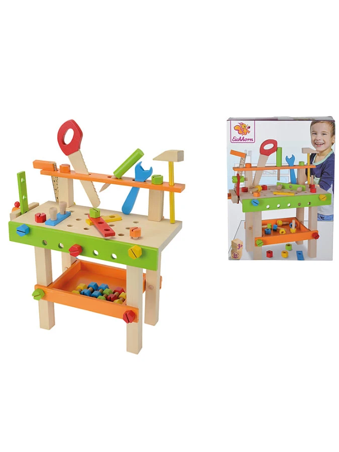 Eichhorn Werkbank Mit Zubehör - Ab 3 Jahren 1 Eichhorn Werkbank Mit Zubehör - Ab 3 Jahren
